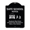 Signmission Designer Series-Safe School Students Must Enter And Exit From Driver Si, 18" L, 24" H, BW-1824-9755 A-DES-BW-1824-9755 - alternate 1